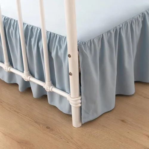 Vista 17 de TSUTOMI Falda de Cama Negra Tamaño Twin con Volantes y Esquinas Divididas, Falda de Cama Twin Caída de 12 Pulgadas, Falda de Cama Tamaño Twin Negra