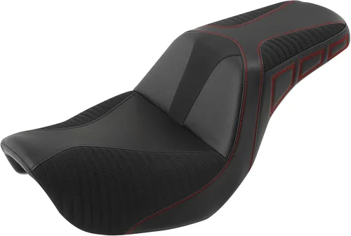 Vista 10 de C.C. RIDER Asiento para Conductor y Pasajero Asiento de Elevación Compatible con Harley Dyna Street Bob FXDB Low Rider FXDL/FXDLS Super Glide Custom