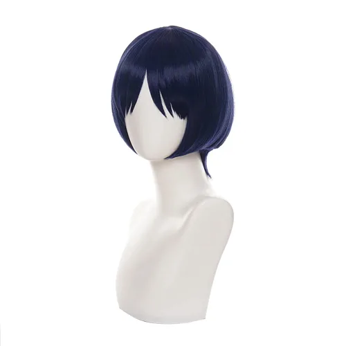 Vista 4 de Peluca de anime para cosplay de Game Genshin Impact Cosplay con gorra de peluca gratis (Scaramouche)
