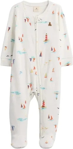 Vista 20 de GAP Traje de una pieza unisex para bebé con cremallera bidireccional y pies