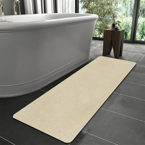 Vista 25 de Tierra de Diatomeas Tapete de Baño Alfombras de Baño Súper Absorbente Secado Rápido Antideslizante Tapete de Baño Delgado Tapetes de Piso de Baño