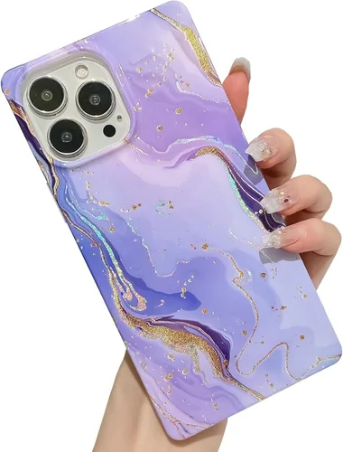 Vista 31 de Elegante Funda con Concha de Madre Perla para Niña Compatible con iPhone 14 de 6.1 Pulgadas, Funda Rectángulo con Borde, Elegante y delgada