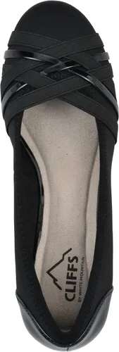 Vista 6 de Cliffs de White Mountain - Zapatos con cuña de ballet con acolchado para mujer Bowie Negro/Nylon