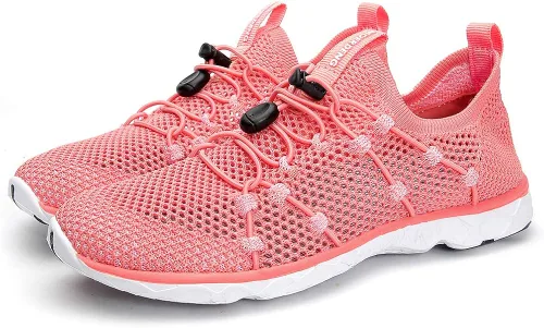 Vista 5 de MOERDENG - Zapatos de agua de secado rápido para mujer, ligeros, para deportes al aire libre, playa, piscina, ejercicio