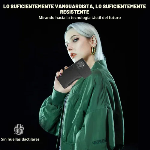 Vista 7 de Funda para Motorola Moto Edge 2025 con 1 protector de pantalla HD y cubierta para cámara deslizante [grado militar], funda protectora resistente a