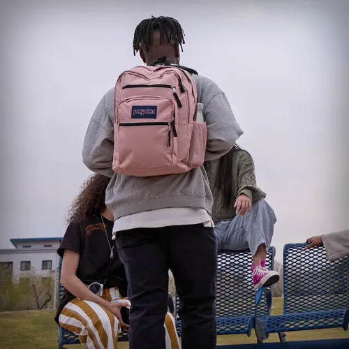 Vista 2 de Mochila JanSport Big Student, gris profundo, talla única.