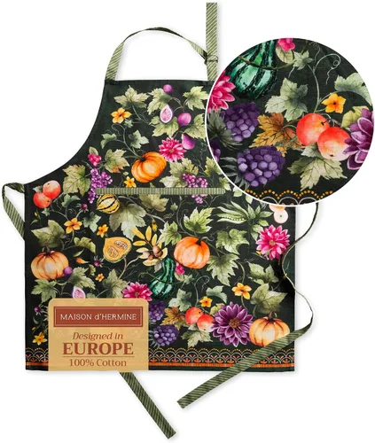 Vista 295 de Maison d' Hermine Delantales para mujer con bolsillo, 100% algodón (27.50 x 31.50 pulgadas)