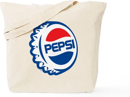 Vista 52 de CafePress Pepsi Tote Bag Bolsa de lona natural, bolsa de compras de tela, Caqui