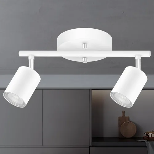 Vista 27 de Accesorios de iluminación de pista de techo negro, accesorio de iluminación de cocina, kit de luz de pista de 4 luces de 30", luces de techo LED