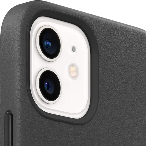 Vista 3 de Funda de piel para Apple iPhone 12 mini con MagSafe - Negro