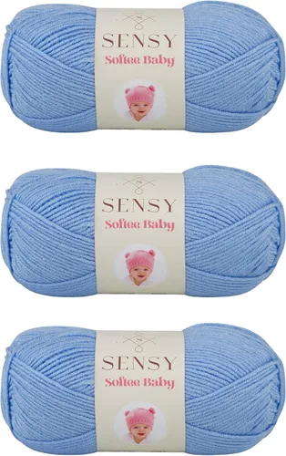 Vista 31 de Sensy Softee Hilo para Bebé, 3.5 oz, 275 yardas, Gauge 3 Light (Almendra)