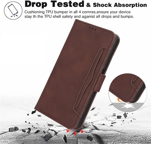 Vista 7 de Funda compatible con Nothing Phone 1, compatible con Nothing Phone 1 [Ranura doble para tarjetas] [Soporte abatible] [Funda para teléfono]