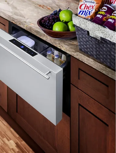 Vista 3 de Summit SDR24 - Refrigerador con cajones de 24 pulgadas, acero inoxidable