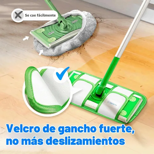 Vista 4 de Paquete de 2 almohadillas de microfibra lavables y reutilizables