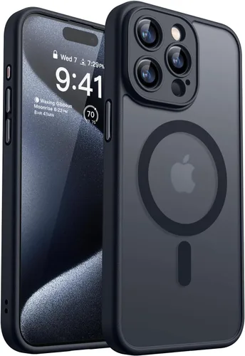 Vista 61 de CANSHN Funda magnética compatible con iPhone Air (6.5 pulgadas), mejorada [protección completa de la cámara] [compatible con Magsafe]