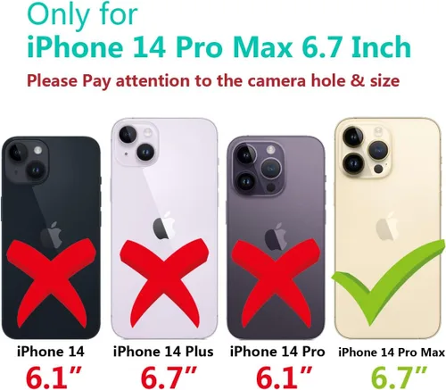 Vista 2 de Funda para iPhone 14 Pro Max con correa para la muñeca, función atril con purpurina de dibujos animados IMD de silicona TPU a prueba de golpes