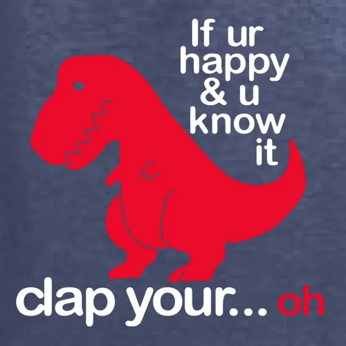 Vista 31 de Wild Bobby Sudadera con capucha unisex con estampado "If You're Happy and You Know it" de Dinausor