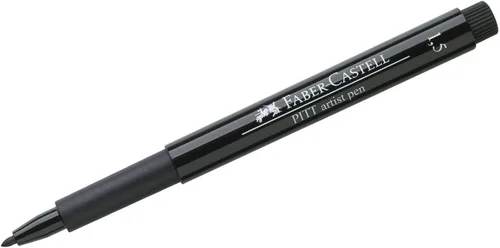 Vista 2 de Faber-Castell Rotulador a base de agua Pit Artist Pen 199 Negro 1.5 167890
