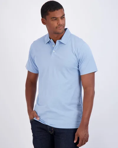 Vista 43 de Real Essentials Paquete de 3: Polo de manga corta de algodón para hombre, de secado rápido, transpirable, (disponible en tallas grandes y altas)