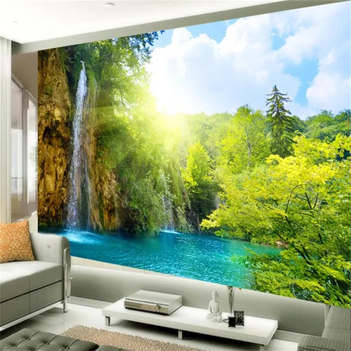 Vista 13 de Murales de pared 3D de bloques geométricos nórdicos 3D en blanco y negro, papel tapiz de geometría moderna, murales panorámicos, adecuado