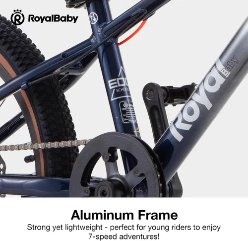 Vista 10 de RoyalBaby Bicicleta de montaña para niños y niñas, bicicleta ultraligera de aluminio con ruedas de 20 a 26 pulgadas para niños de 6 a 14 años