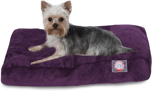 Vista 5 de Majestic Pet Cama para perro de espuma viscoelástica triturada, pequeña con funda extraíble lavable, cama ortopédica rectangular para perros, cama