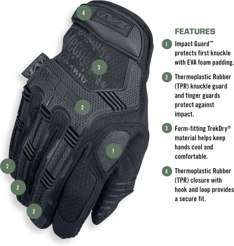 Vista 9 de Mechanix Wear, M-Pact guantes tácticos encubiertos
