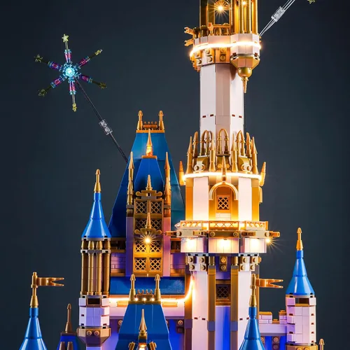 Vista 4 de LocoLee Kit de luz LED compatible con LEGO Castle, versión musical mejorada, juego de iluminación creativa, accesorios compatibles con LEGO Ideas