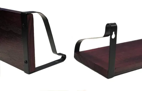 Vista 8 de DECOMIL Estantes flotantes para montar en la pared, estantes de almacenamiento de pared de madera rústica, juego de 3 para cualquier espacio