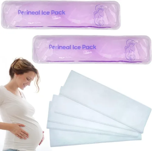 Vista 10 de Bolsas de hielo perineales reutilizables para alivio del dolor posparto y hemorroides, paquete de calor y frío para mujeres después del embarazo, 2