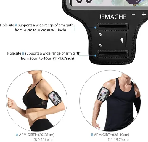 Vista 5 de Pixel 10 9 Pro - Brazalete JEMACHE resistente al agua, para gimnasio, correr, entrenamientos, teléfono para Google Pixel 10Pro 9Pro 10 9 8 7 9a 8a