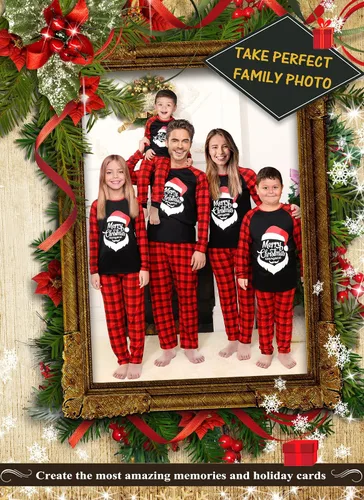 Vista 4 de Rnxrbb Set Family Christmas Pajamas Holiday Xmas Pjs