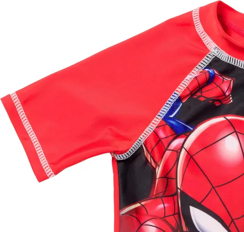 Vista 3 de Marvel Avengers Spider-Man Hulk Black Panther Iron Man - Camisa de natación para niños pequeños a grandes