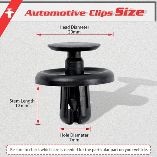 Vista 2 de OTUAYAUTO 50 clips de retención de plástico, clips de sujeción de cubierta del motor, repuesto para Lexus y Toyota 2002-2019, clips de protección