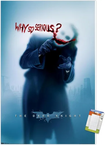 Vista 14 de Trends International DC Comics - Póster de pared de The Dark Knight - The Joker - Why So Serious, 14.725 x 22.375 pulgadas, versión enmarcada