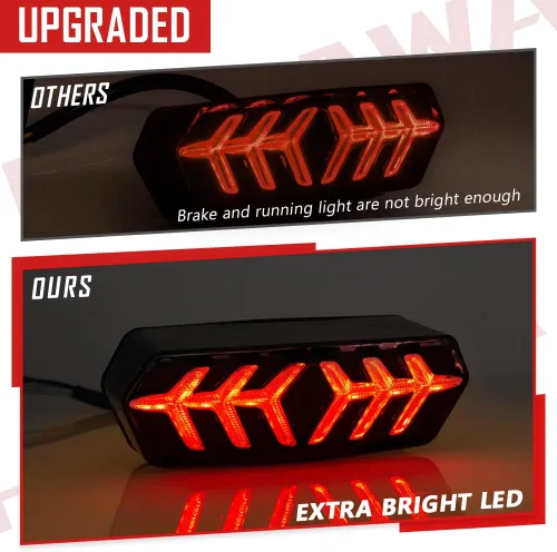 Vista 5 de Grom Luz Trasera Integrada con Señal de Giro Secuencial Led SMD Ensamble de Luz Trasera de Motocicleta Fluida Compatible con Honda Grom 2014-2022