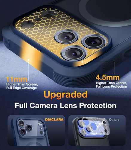 Vista 19 de DIACLARA - Funda transparente compatible con iPhone XR 6.1 pulgadas 2018