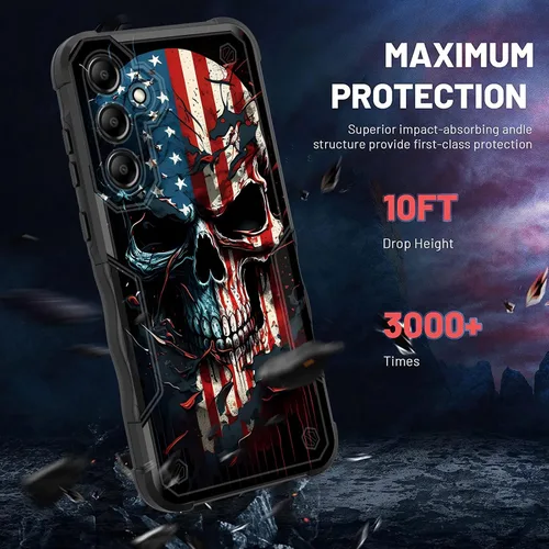 Vista 363 de Funda para Galaxy A14 5G, [Doble Capa][Protección contra Caídas de Grado Militar de 10 Pies] [Antideslizante] Funda Resistente a Prueba de Golpes