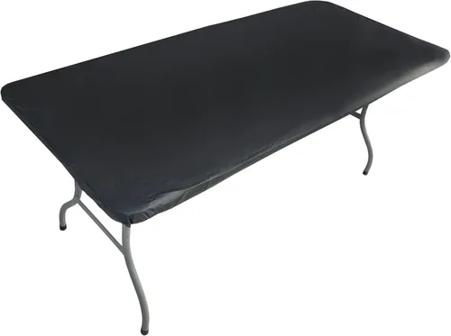 Vista 18 de TopTableCloth Mantel de vinilo de plástico con reverso de franela, 2 unidades, 6 pies, 72 x 30 pulgadas, mantel a cuadros rojos y blancos, esquina