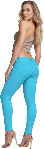Vista 2 de Hybrid & Company Women's Stretch Denim Jeans Aguamarina