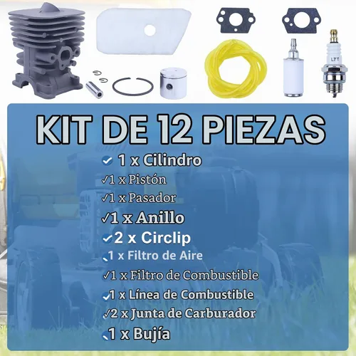 Vista 3 de 1.378 in cilindro pistón aire combustible filtro línea kit de junta para Husqvarna 128C 128CD 128L 128LD Trimmer 545008082