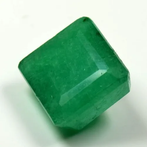 Vista 4 de Esmeralda india original de 4 a 8 CT Forma cuadrada Piedra suelta para la fabricación de joyas a precio mayorista..