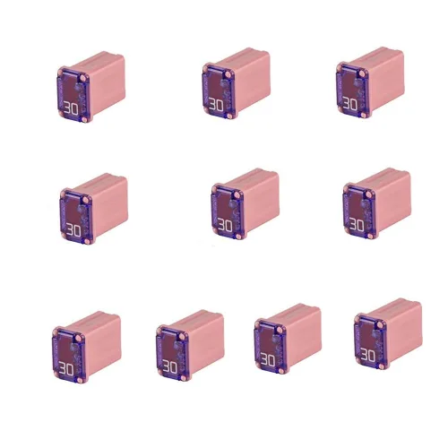 Vista 4 de 10 fusibles de micro cartucho de 20 amperios para automóvil, fusible micro hembra, fusibles tipo Mcase FMM de soplado lento, fusibles de bajo perfil