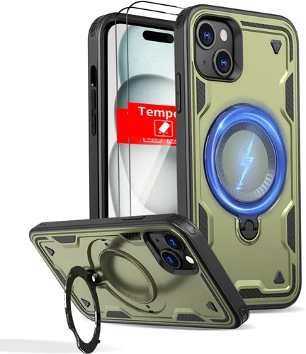 Vista 125 de Funda magnética para Google Pixel 9A compatible con cargador inalámbrico MagSafe, para Pixel 9A, funda de teléfono integrada de 360 °, con 2