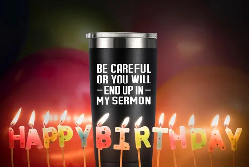 Vista 5 de MASGALACC Regalos para pastores – Taza de advertencia para pastor – Divertidos regalos de agradecimiento para pastor para cumpleaños Navidad