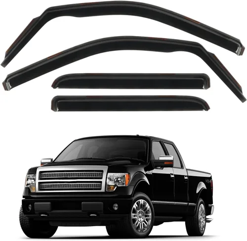 Vista 26 de Protector de lluvia apto para GMC Terrain 2010-2017, deflector de visera de ventana lateral de montaje exterior, protector de sombra de ventilación