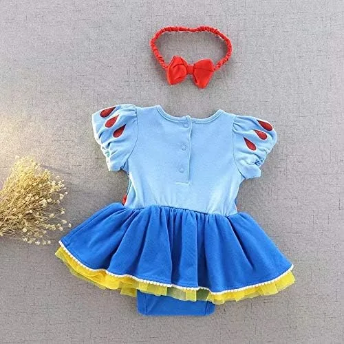 Vista 2 de Disfraz de princesa para bebé, mameluco con diadema