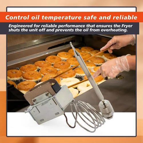 Vista 7 de 3/8" Mpt Stuff Box 1177 interruptor de freidora de termostato de límite alto compatible con el termostato robertshaw 301030005 compatible