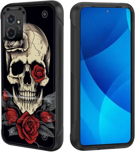 Vista 8 de Funda para Moto G 5G 2023, de doble capa, resistente a prueba de golpes, con soporte, funda protectora militar a prueba de caídas para Motorola Moto