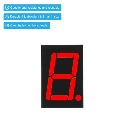 Vista 5 de PATIKIL Tubo digital con pantalla LED, paquete de 20 ánodos comunes, 7 segmentos, 10 pines, 1 broca, 2.1 V, 0.56 pulgadas, módulo de pantalla LED